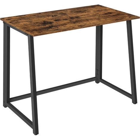 Scrivania pieghevole in stile loft, in metallo, 80x40x75 cm