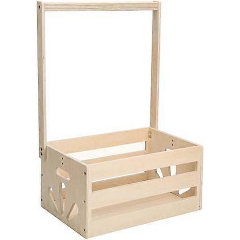Panier de rangement en bois Yousheng pour baby shower, avec bords lisses, sans bavures, grande capacité et montage facile. (1/4)