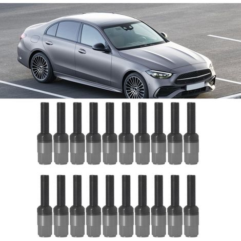 Kegelradschraube M141,5 aus Stahl und Aluminiumlegierung, Kegelbundradschraube, Radmutter mit Kappe, 33 mm Kugelöffnung, 45 mm Schraube, geeignet für BMW Titanium (sehr schwer). (1/5)