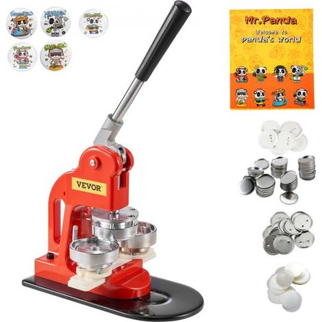 Kit per Fustellatrice Manuale di Badge Spillo Bottoni Modelli (1/5)