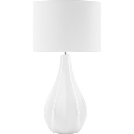 Lampada da tavolo moderna in colore beige chiaro Santee