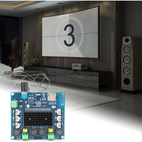 Amplificateur Stéréo Bluetooth TDA7498 2x100W, Carte Amplificateur Audio avec Contrôle de Volume (1/5)