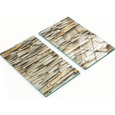 Tableros decorativos multifuncionales de vidrio templado para cocina, 2x30x52 cm.