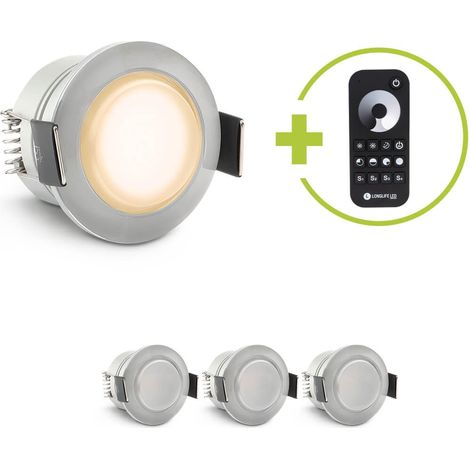 Einbaustrahler Mini Genova 3W 2700K IP65 - Farbe: acryl - Anzahl: 4x