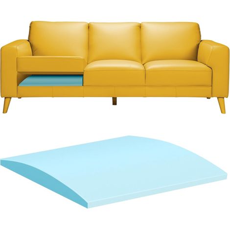 Soporte para cojines de sofá para asientos hundidos – Juego de 3 unidades, color gris (51 x 51 x 5 cm) – Espuma curva de alta densidad (40D) para reparar el hundimiento debajo del cojín (1/5)