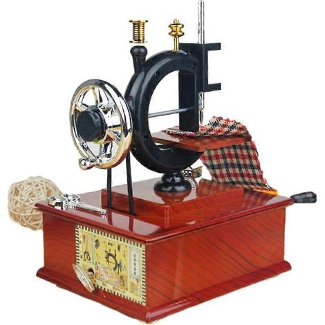 Boîtes à musique, tiroirs fonctionnels, machines à coudre décoratives en bois, (1/4)