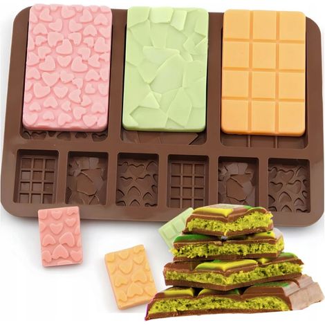 MOLDE DE SILICONA PARA CHOCOLATE, HELADOS, GOMITAS, PRALINÉS, GELATINAS DUBAI