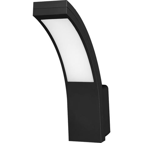 Applique murale extérieure LED 8-12W, étanche, design moderne, applique de jardin (noire)