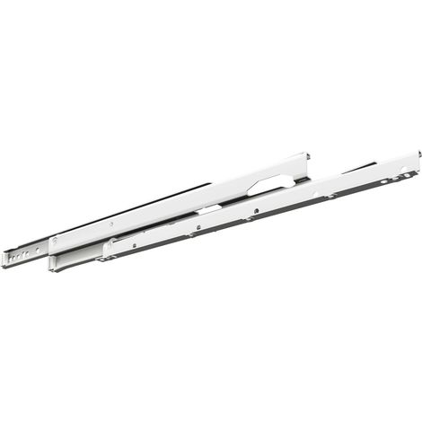 FULTERER FR 6500 Rollschubführung - Vollauszug, Länge 500 mm, weiß pulverbesch.