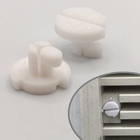 Lot de 2 vis de verrouillage de rechange pour réfrigérateur/grille d'aération Dometic (1/5)