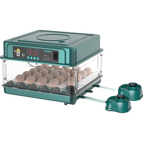 Incubadora de huevos, control automático de temperatura, doble alimentación, 30 huevos. (1/2)