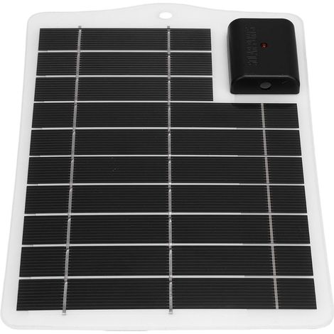 7W Portable Solar Panel for Outdoor Charging (WHITE) (1/5)