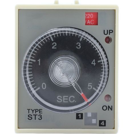 Relais temporisé BERM, temporisateur de mise sous tension réglable, accessoire de remplacement ST3PAA (AC220V) (1/5)