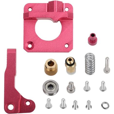 Kit de bricolage pour extrudeuse d'imprimante 3D (bloc en aluminium) pour extrusion de 1,75 mm, compatible avec les imprimantes 3D CR-10 et CR-10s. (1/5)