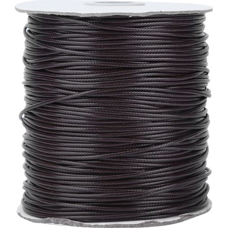 Wax Cord Round Environmental Protection for Leather Sewing HandKnitting Necklace(Brown ) (1/5)