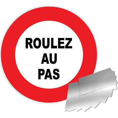 Novap – Panneau de signalisation alu Ø300mm – Résistant à la corrosion – Trous de fixation pour installation facile – 4010557
