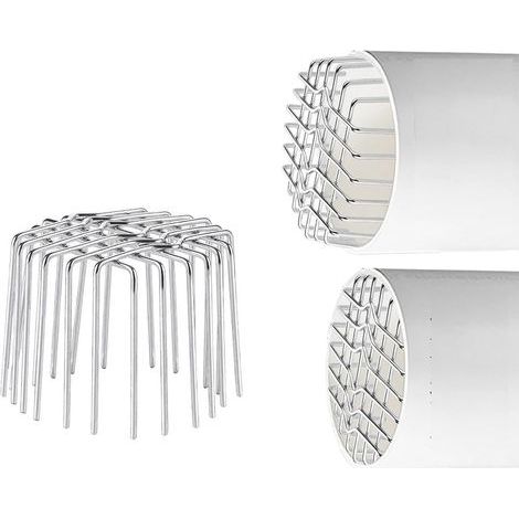 Couverture de drain, maille anti-rongeurs en acier inoxydable 304, grille d'aération pour salle de bain, filtre de drain de sol en PVC pour tuyau d'égout de hotte aspirante (110 tubes) (1/4)