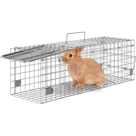 Piège pour Animaux Vivants 610x203x203 mm Cage Trappe Chat (1/5)