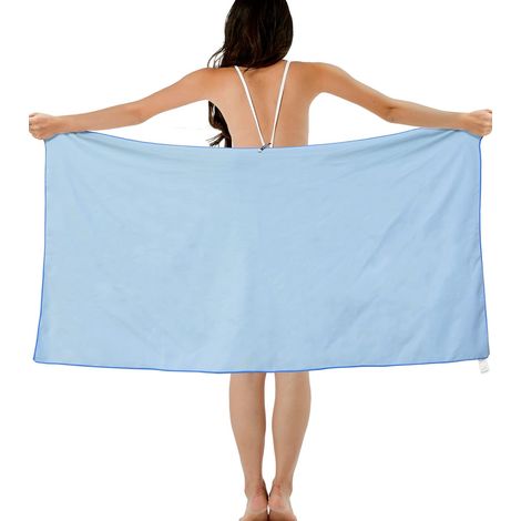 Serviette de corps en microfibre, serviette de plage, pour sac à dos (1/5)