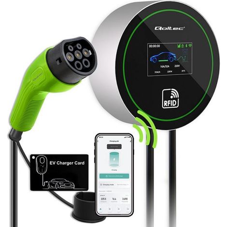 EV Charging Station 2-in-1 Type 2 22kW Wi-fi 5m