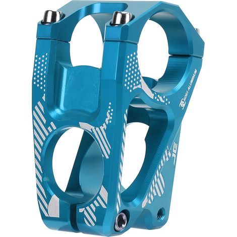 Potence Vélo 31.8x45mm Court en Alliage d'Aluminium CNC Léger pour VTT et Vélo de Route Bleue (1/5)