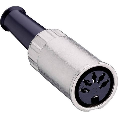 Lumberg 2050000773143 Conector DIN plateado de 3 polos
