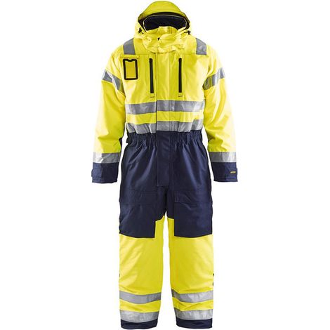 Combinaison hiver haute visibilité BLAKLADER 6763 - Jaune / Bleu clair - 44 - Jambes standards