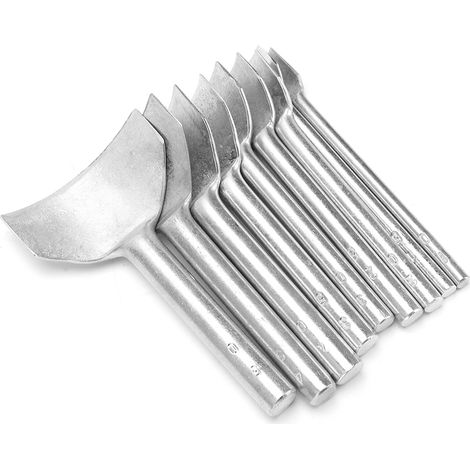 Lot de 9 Emporte-pièces Demi-rond Acier Poinçon Cuir Ceinture Portefeuille Découpeuse Semicirculaire Manuelle (1/5)