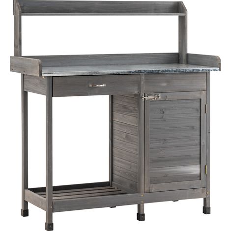 M MCombo Pflanztisch Gärtnertisch Blumentisch mit verzinkter Arbeitsplatte 0440 EY (1/5)