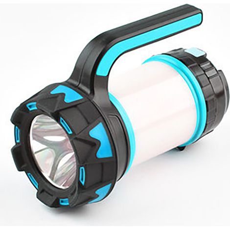 Lanterne LED Rechargeable,Lampe Camping 360°, Lampe Led Rechargeable Projecteur Portable,Lampe de Camping 6 Modes, Câble USB Inclus,Étanche-Bleu (1/5)
