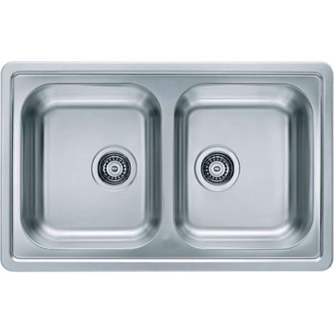 Alveus Elegant - Fregadero, 81x51 cm, acero inoxidable 1009383 (1/3)