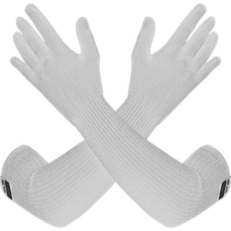 Manchon Anti-Coupe - Manchette Bras Longue Protection Coupure Acier Inoxydable - Pour Travail Industriel et Cuisines Professionnelles - Par Paire (1/5)
