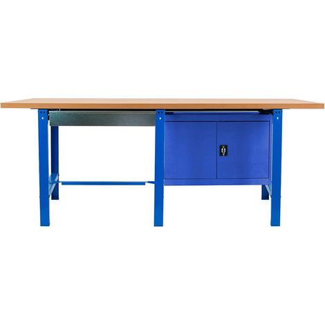 Simonrack Robustes Blaues Arbeitstisch 865 cm Breit