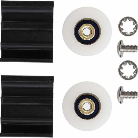 KIKYO Roue de Porte de Halls, Accessoires de Serre de Roue de Porte de Halls de 22mm avec des pièces de Serre pour Le Rouleau de Porte de Halls de serres (1/5)