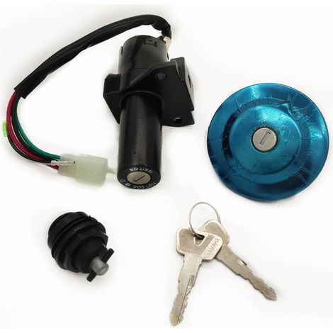 Jeu de Serrures Complet pour Yamaha YBR125 - Compatible Modèles 2002-2013 - Contact, Réservoir, Guidon et Boîte à Outils (1/5)