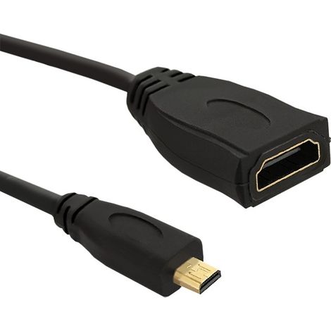 Qoltec Adapter HDMI A Buchse Micro HDMI D Stecker 0,2m