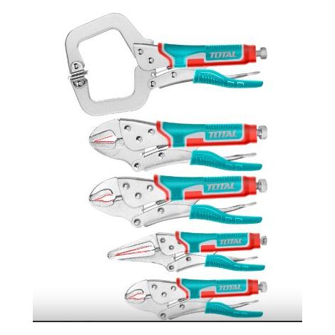 Pince à serrage rapide TOTAL, lot de 5 pièces TOS23091