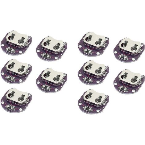 10x LilyPad Knopfzellen-Batteriehalter CR2032 Batteriemontagemodul kompatibel mit Arduino-JXLGV (1/5)