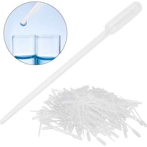 500 Pipettes en Plastique Jetables avec Graduations pour Transfert de Liquides, Maquillage et Emballage (1/5)