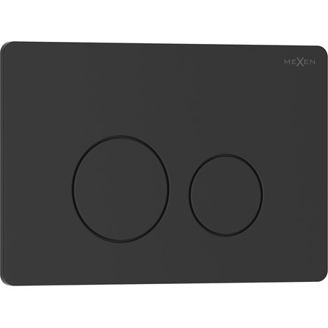 Mexen Tex 06 bouton de chasse d'eau acier inoxydable, noir mat - 6106-02 (1/2)