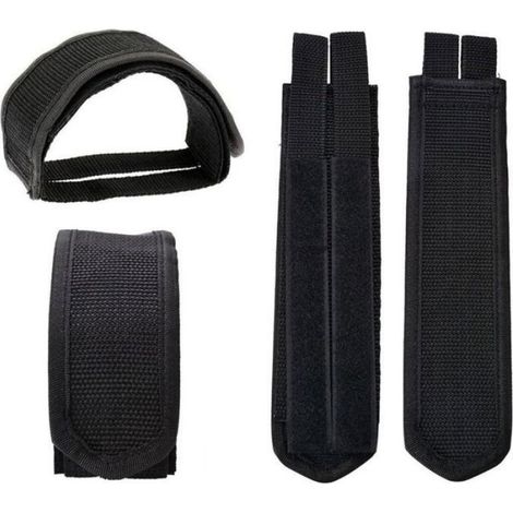 Sangles Toe Clips - Pour Pédales Vélo Pignon Fixe Route Freestyle - Nylon Durable - Noir - 1 Paire (1/4)