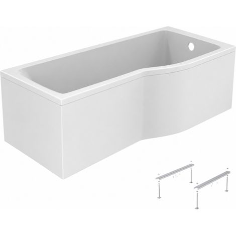 IDEAL STANDARD Bañera/ducha Connect Air de 150 x 80 cm, derecha + delantal + patas