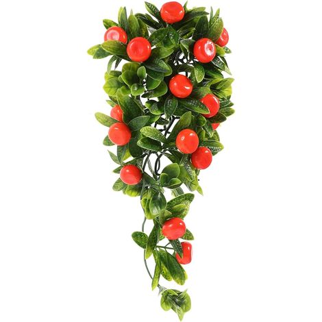Guirlande de Fruits Artificiels en Plastique Réaliste pour Décoration Murale Intérieure et Extérieure, Vigne Suspendue Naturelle pour Balcon ou Porte D'entrée (1/5)