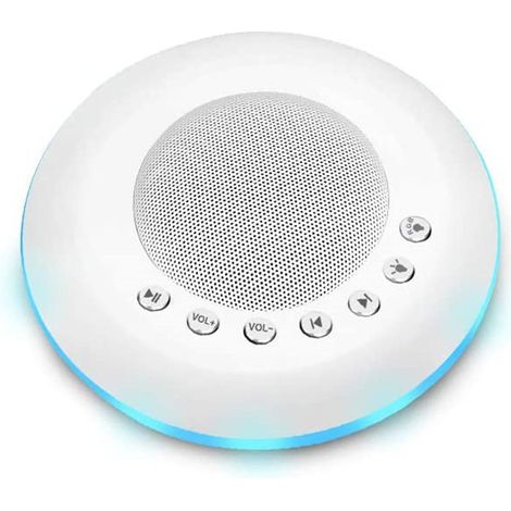 White Sounder, Suitable for Babies and Adults, 28 Sounds, Night Light Function, USB Powered, White (1/5)