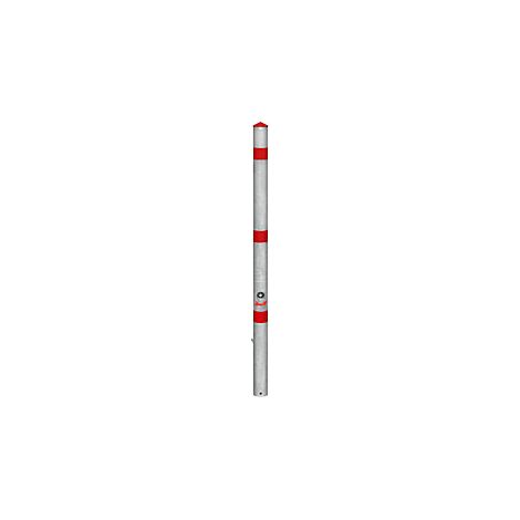Poste de tubo de acero  extraíble  con funda  redondo  Ø 60