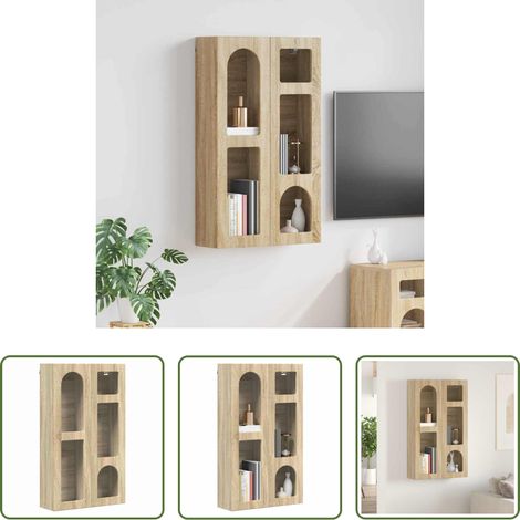 Wandregal -  Hängeschrank Sonoma-Eiche 59 x 20 x 100 cm Holzwerkstoff (1/5)