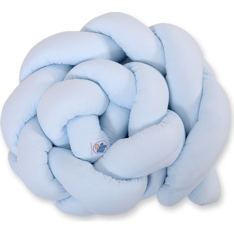 Tour de lit tressé - Bleu