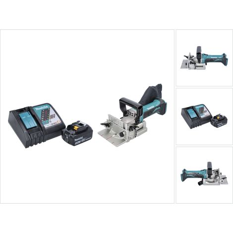 Makita DPJ 180 RT1 Scanalatrice a batteria 18 V 100 mm + 1x Batteria 5,0 Ah + Caricabatterie
