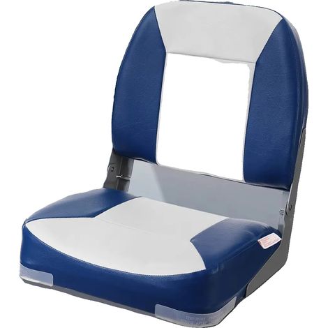 Sedile per barca, materiale impermeabile, design pieghevole, blu (1/5)