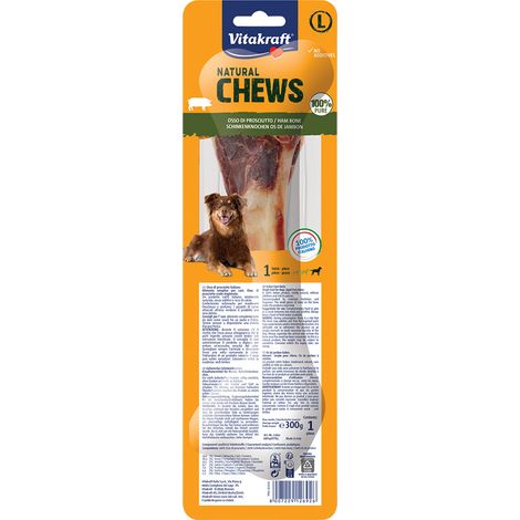 Osso Masticativo per Cani Gusto Prosciutto Crudo Italiano Vitakraft Natural
